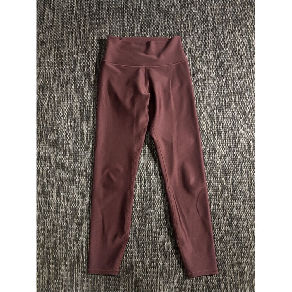 Alo Yoga 7/8 High Waist Airlift Legging Burgundy Cherry Cola Size Small
